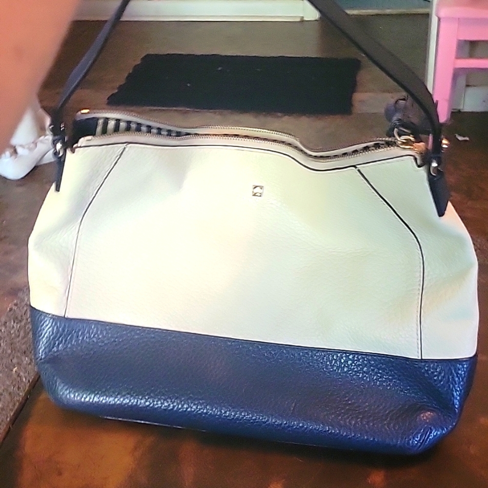 Kate Spade ♠️  tan and blue purse